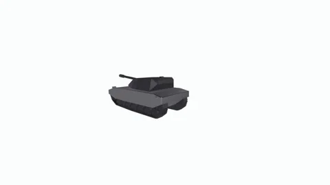 3D rendering of a military tank design in detailed view Stock Footage 294476281
