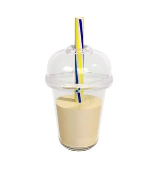 3d rendering of milkshake Stock Illustration