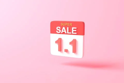 3d rendering minimal Calendar icon symbol. minimal cartoon cute style design. Ilustração Stock