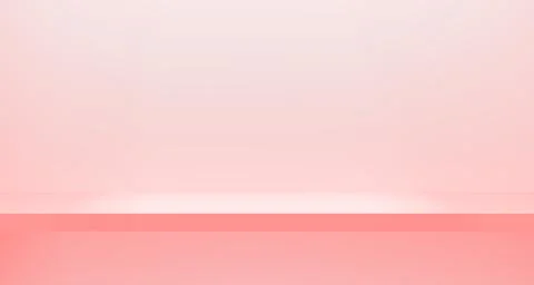 3d rendering Minimal modern style Pink shop shelf on wall. interior for product Illustrazione stock