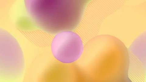 3d rendering minimal smooth liquid shape. Digital seamless loop animation HD Stock Footage 150427831