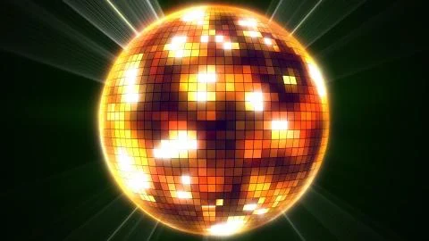 3d rendering of mirror disco ball. Party concept. Stock Illustration
