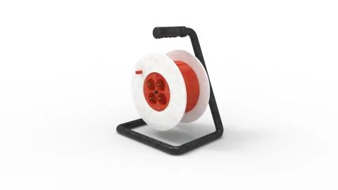 3d rendering a mobile electrictity extension socket isolated in white backgro Stock Photos