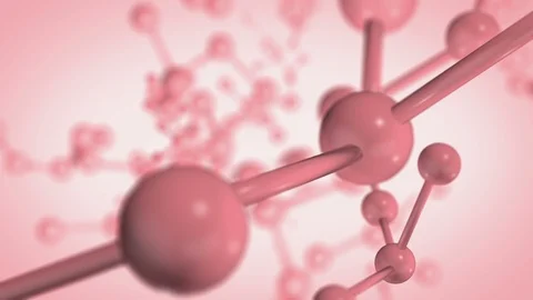 3D rendering model animation of molecule background. Stock Footage 95024480
