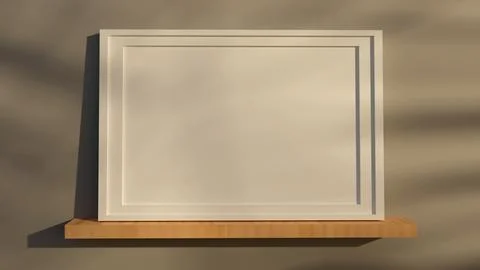 3d rendering Modern certificate realistic mockup design Иллюстрация