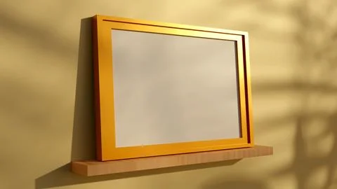 3d rendering Modern certificate realistic mockup design gold Stock Illustration