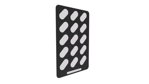 3D rendering of modern design elements on a minimalistic backdrop Stock Footage 285354773