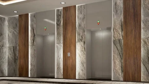 3d rendering modern style the Lobby with luxury decorate 스톡 동영상 148602044