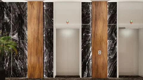 3d rendering modern style the Lobby with luxury decorate 스톡 동영상 148602347