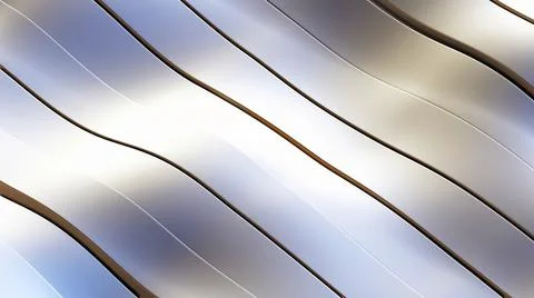 3D Rendering. Modern surface with many waving lines, computer generating abst Illustrazione stock