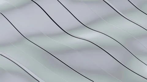 3D Rendering. Modern surface with many waving lines, computer generating abst Illustrazione stock