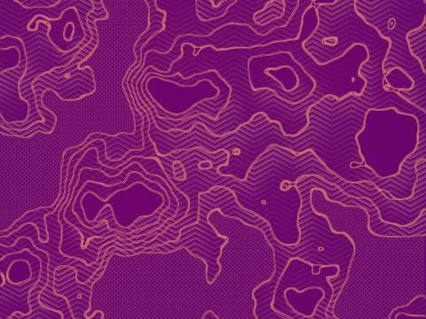 3D rendering modern topographic map concept background. Surface modern texture Stock Illustration