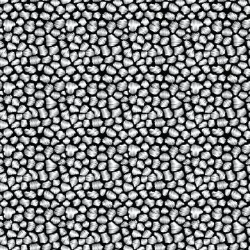 3D rendering monochrome abstract animal print seamless pattern Stock Illustration