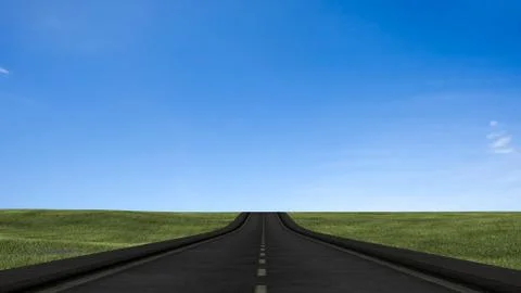 3d rendering of mountain highway road Stock Photos