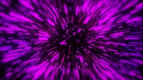 3d rendering movement through stars. Hyper jump into another galaxy. Speed... Stock Photos