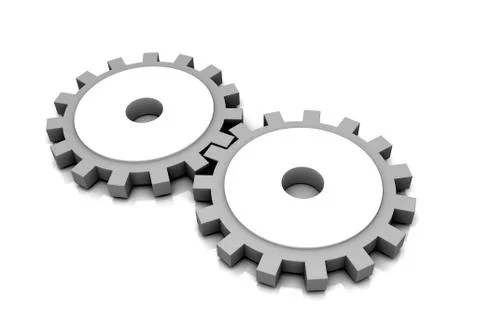 3d rendering of  multi use gear in white background Stock Illustration