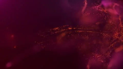 3D rendering of a multicolored, vibrant, abstract cloud of particles in space 스톡 일러스트