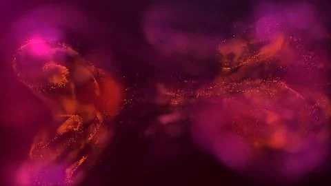 3D rendering of a multicolored, vibrant, abstract cloud of particles in space 스톡 일러스트