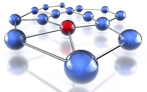 3D rendering of a network concept Illustrazione stock