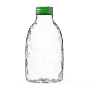 The 3d rendering nice bottle isolated over white background Ilustração Stock