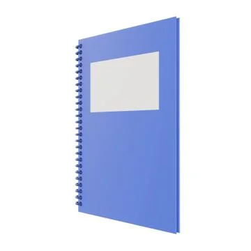 3d rendering of notebook, 3d icons, pastel minimal cartoon style  isolated Stock Illustration