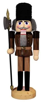 3D Rendering Nutcracker on White Stock Illustration