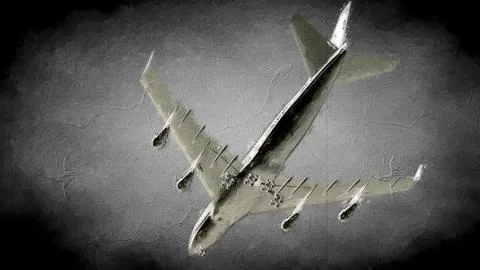 3d rendering of an object painting on a dark background Stock Illustration