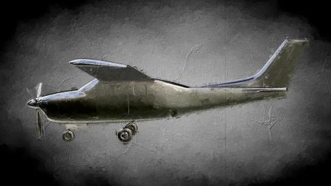 3d rendering of an object painting on a dark background Stock Illustration