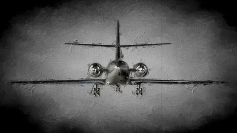 3d rendering of an object painting on a dark background Stock Illustration