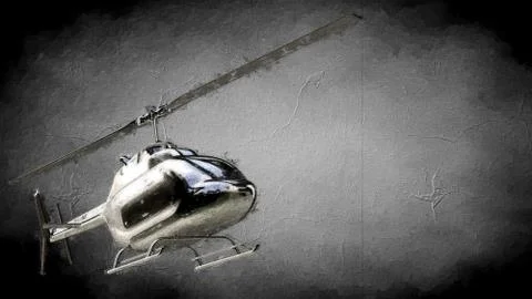 3d rendering of an object painting on a dark background Stock Illustration