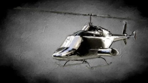 3d rendering of an object painting on a dark background Stock Illustration