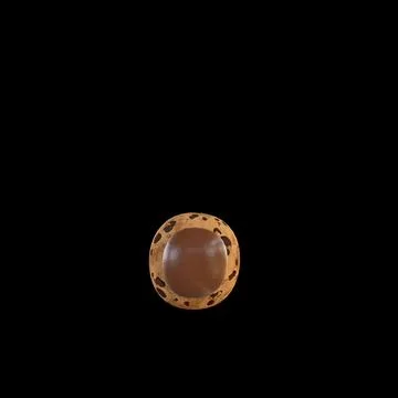 3d rendering of the . or point or doc sign recreating a cookie with chocola.. Stock Illustration