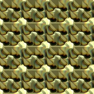 3D rendering of ornamental seamless pattern background tile Stock Illustration