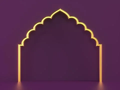 3d rendering ornate frame. Stock Illustration