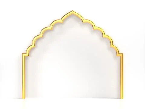 3d rendering ornate frame. Stock Illustration