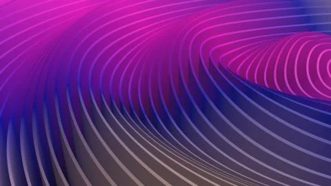 3D rendering oscillations and ripples of abstract waves in space 스톡 일러스트