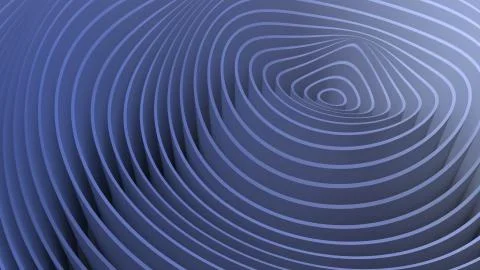 3D rendering oscillations and ripples of abstract waves in space Stock Illustration
