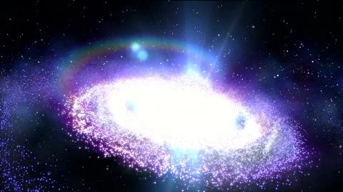 3D rendering of our galaxy which is aptly named the Milky Way Stock Illustration