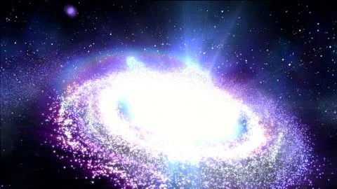 3D rendering of our galaxy which is aptly named the Milky Way Stock Illustration