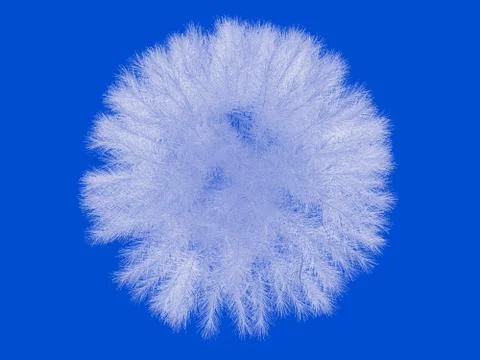 3d rendering of an outlined black tree with green edges isolated on white bac Stock Illustration