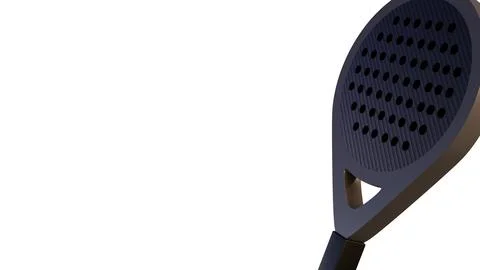A 3d rendering of padel racket. Stock Illustration