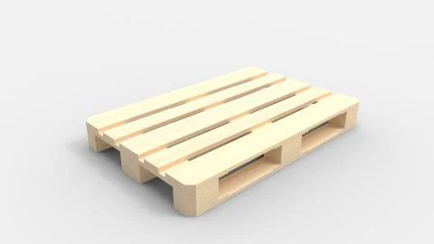 3d rendering of a pallet isolated in a studio background イラスト素材