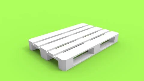 3d rendering of a pallet isolated in a studio background イラスト素材