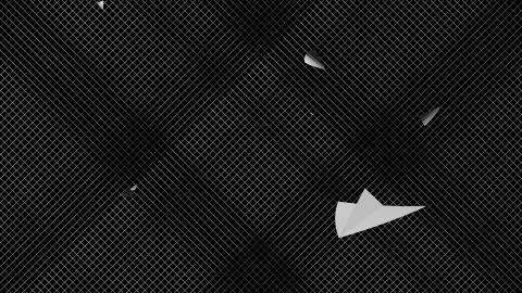 3d rendering of Paper airplane flying on sky background Stock Illustration