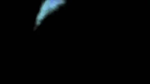 3d rendering of particle trails. Particles move to the side and leave a sparkle Stock Footage 96071502