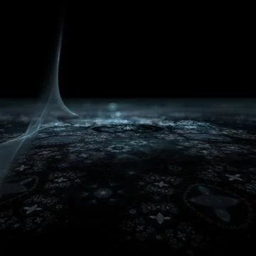 3D rendering, pattern, abstract texture, holographic, psychedelic, fractal, n Illustrazione stock