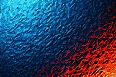 3D rendering.  Pattern of triangles of different shapes. Minimalistic pattern Stock Photos