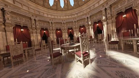3D Rendering Percian Palace Stock Illustration