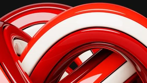 3D rendering, perfect shape, aesthetic, colorful background with abstract sha Stock Photos