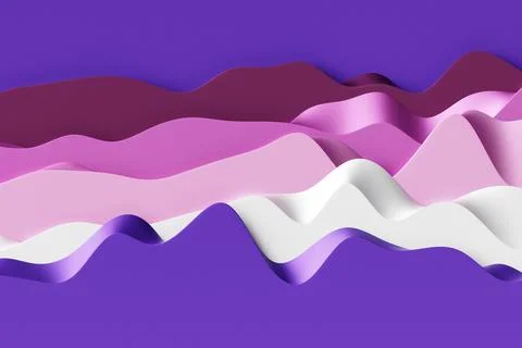 3D rendering, perfect shape, aesthetic, colorful background with abstract mul Stock Photos